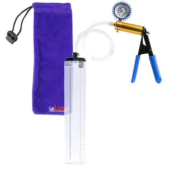 vibrating anal toy for solo exploration accessories-LeLuv Ultima Penis Pump - Rubber Grip, Clear Hose with Thick Walled Cylinder - Choose Length & Diameter