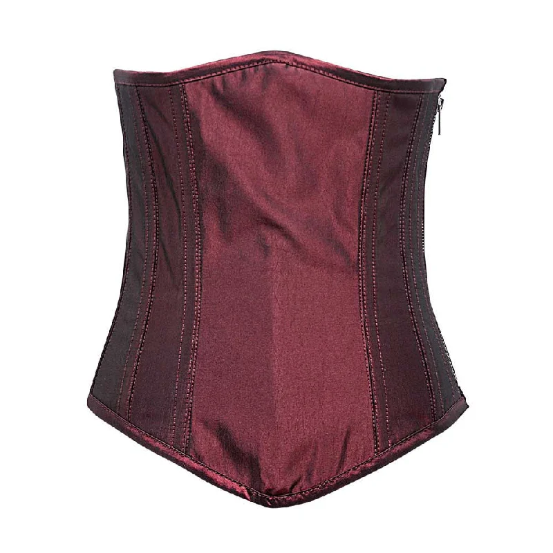 corset with leather curves-Caylee Custom Made Corset