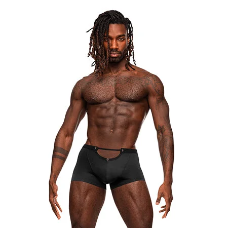 sexy-lingerie-with-laser-trim-Male Power Magnificence Mini Short Black XL