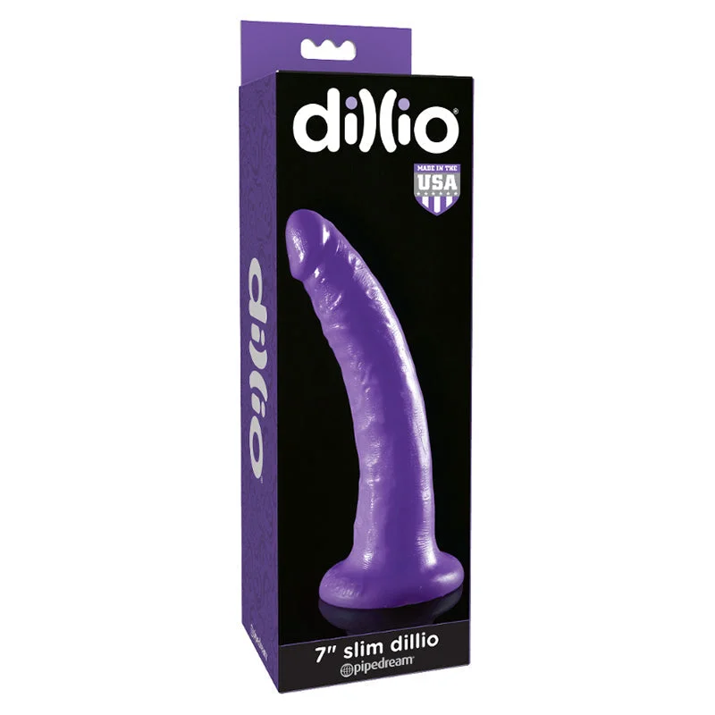 anal toy cleaning kit accessories-Dillio Purple - 7 Inch Slim