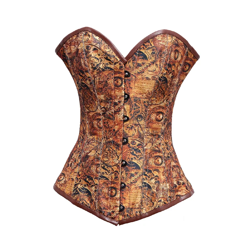 anal toy for advanced users with vibration settings accessories-Adele Steampunk Longline Overbust Corset