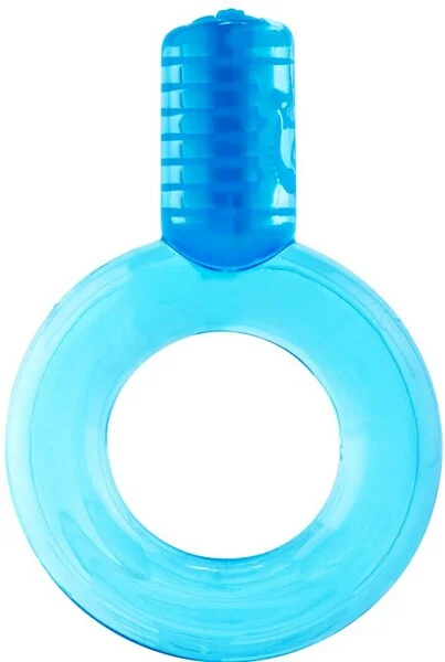 anal toy cleaning kit accessories-Screaming O GO Vibe Ring Blue