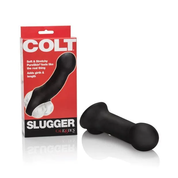 vibrating nipple clamps for intense pleasure accessories-Colt - Slugger Penis Enhancer (Black)