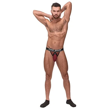 sexy-lingerie-for-feminine-charm-Male Power Cock Pit Net Cock Ring Jock Bur SM