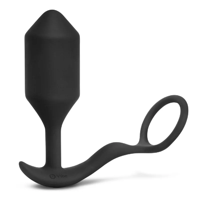 vibrating butt plug with adjustable size accessories-B-Vibe Vibrating Snug & Tug (XL)