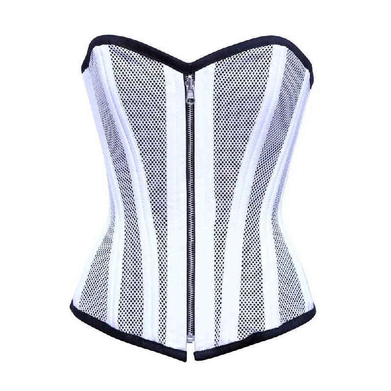 corset with satin silhouette-Emery Custom Made Corset