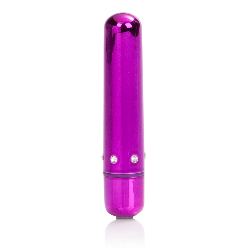 rechargeable vibrating prostate massager with remote accessories-Crystal High Intensity Bullet 2 - Pink