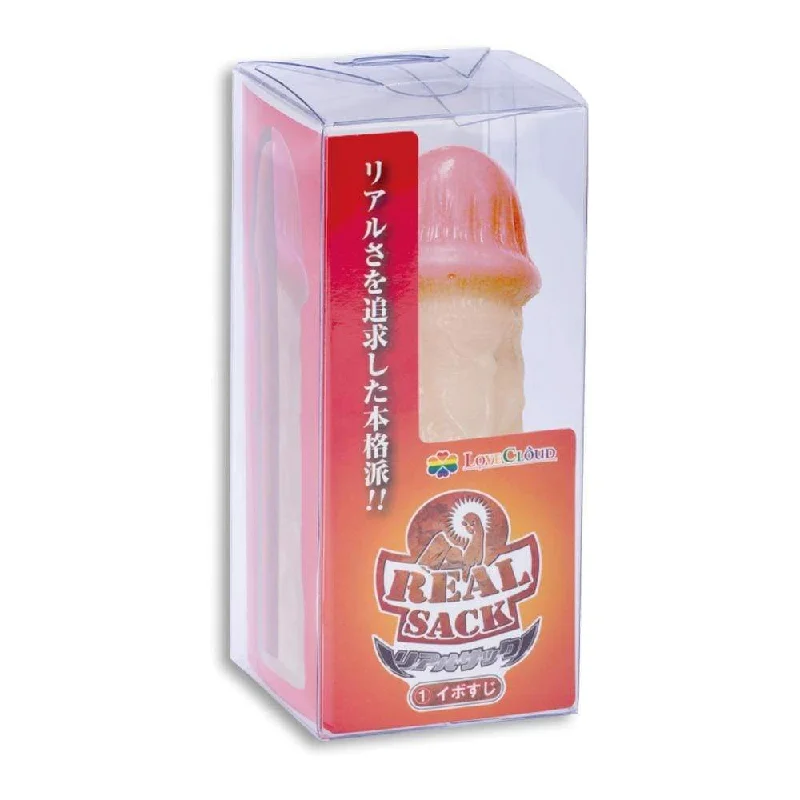 vibrating cock ring for stronger pleasure accessories-Kiss Me Love - Real Sack Ibo Line Penis Extension (Beige)