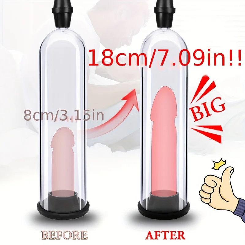 vibrating anal toy for solo exploration accessories-Manual Penis Pump Negative Pressure Vacuum Pump Increases Thickening Men's Penis Trainer