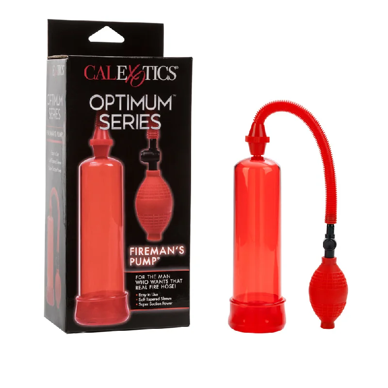 vibrating anal toy for men with different speeds accessories-Optimum Series Fireman's Pump Red