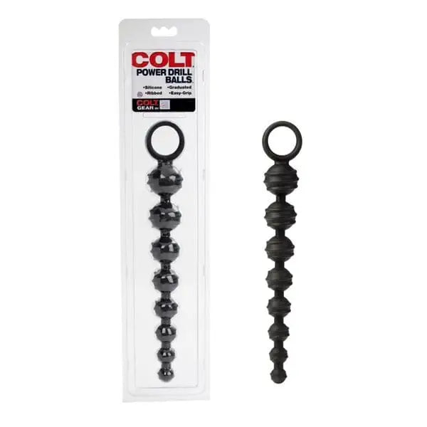 vibrating anal beads for intense pleasure accessories-Colt Power Drill Balls Black