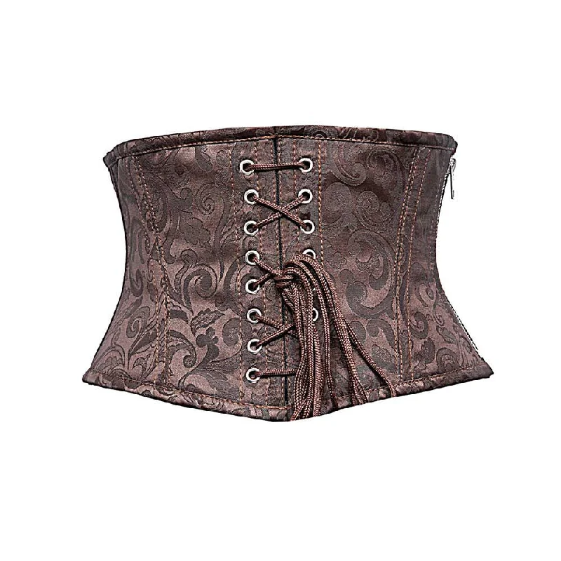 corset with scalloped curves-Carlie Custom Made Corset