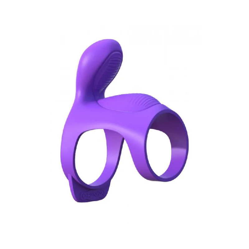 rechargeable vibrating anal beads for deeper play accessories-Fantasy C Ringz Ultimate Couples Cage - Purple