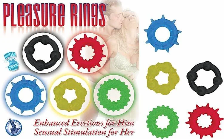 sex toy disinfectant cleaner accessories-Nasstoys Pleasure Rings - 5 Sizes and Styles for Enhanced Erections and Sensual Stimulation