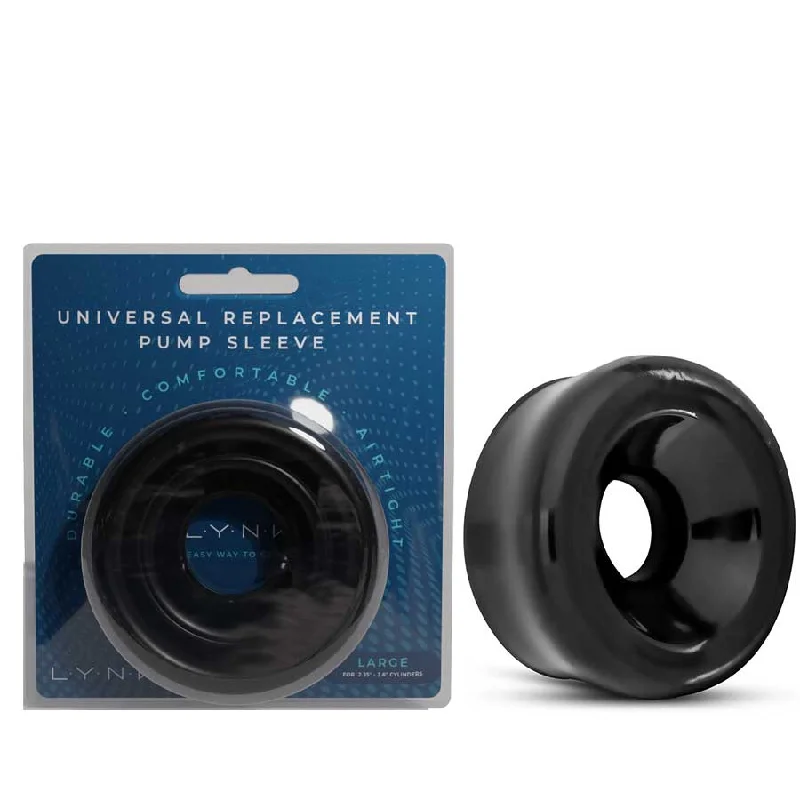 vibrating anal plug with adjustable power accessories-Universal Penis Pump Replacement Sleeve Black by Lynk Pleasure