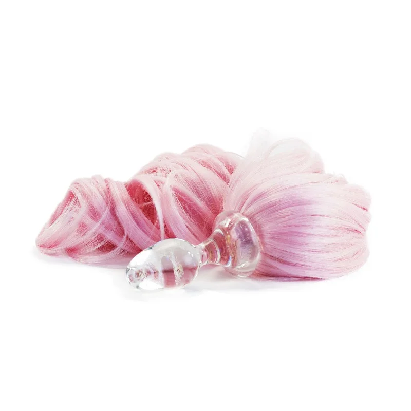 vibrating dildo for women with remote control accessories-Crystal Delights My Lil Pony Tail - Pink