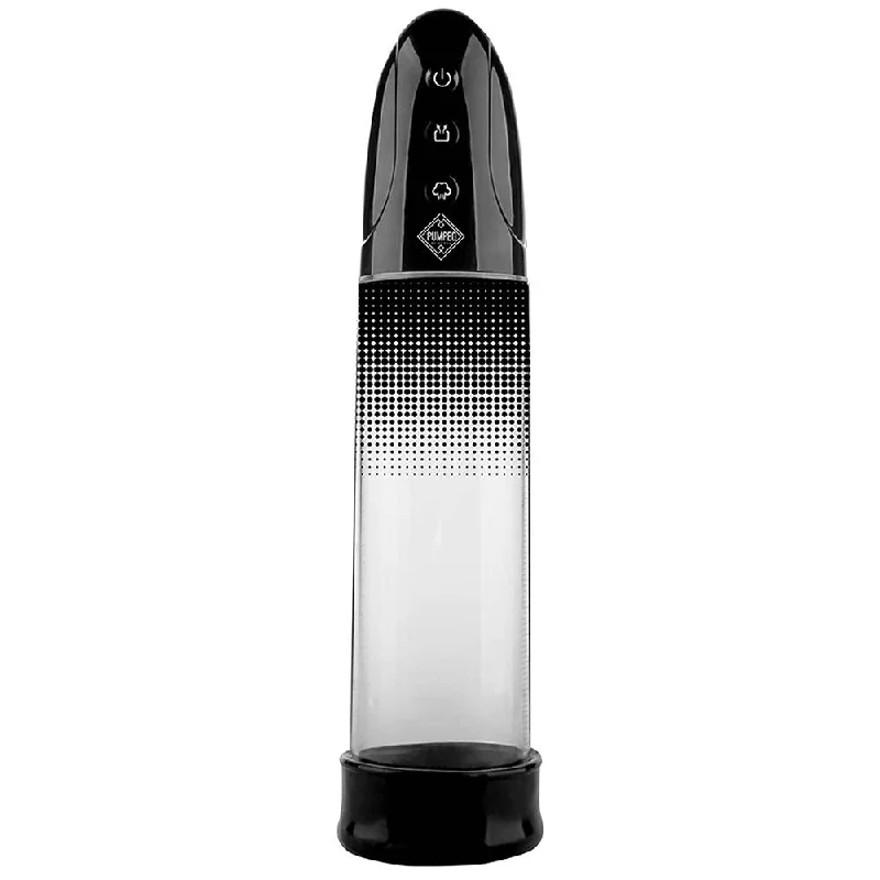 vibrating cock sleeve with different textures for men accessories-Pumped Rechargeable Automatic Luv Pump in Black