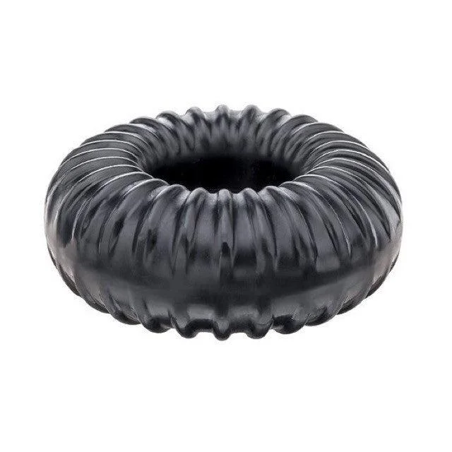 vibrating cock ring with app control accessories-Ribbed Constriction Ring