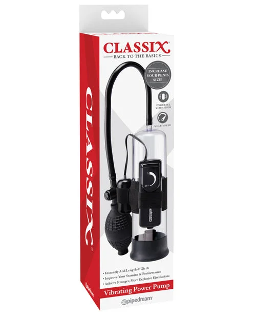 vibrating anal toy for solo exploration accessories-Classix Vibrating Power Pump