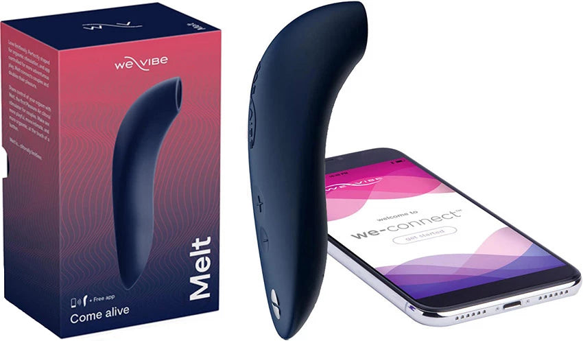 vibrating prostate stimulator with multiple speeds accessories-We Vibe MELT App-Controlled Clitoral Stimulator Midnight Blue