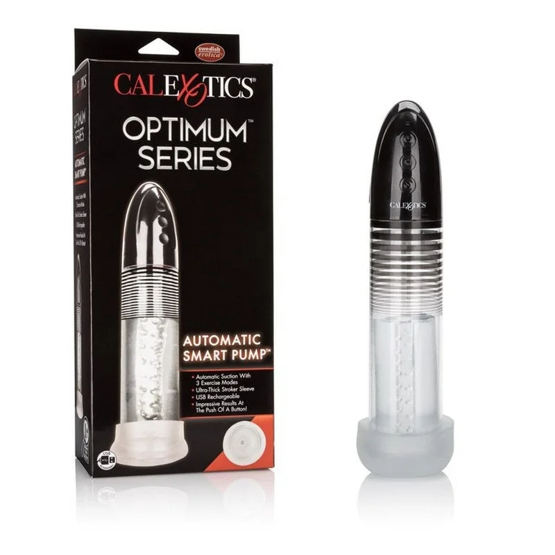 vibrating anal beads with smooth texture accessories-Optimum Series Automatic Smart Penis Pump by Cal Exotics