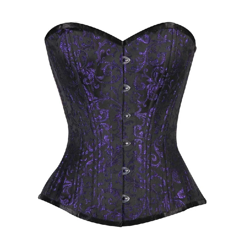 corset with ruffled lines-Fabiola Custom Made Corset