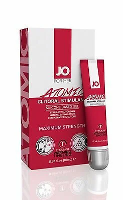 vibrating sex toy with multiple modes of vibration accessories-JO CLITORAL GEL ATOMIC 10ML