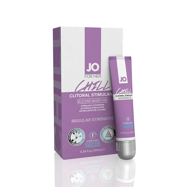 vibrating anal plug with smooth silicone finish accessories-JO CLITORAL GEL CHILL 10ML