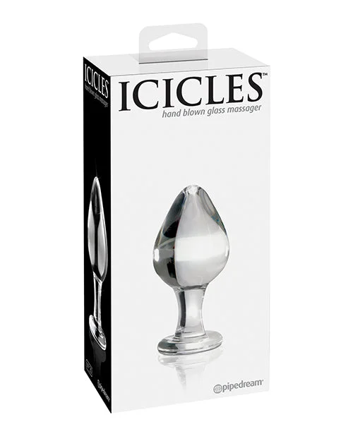 vibrating cock sleeve for enhanced erections accessories-Icicles No. 25 Hand Blown Glass - Clear