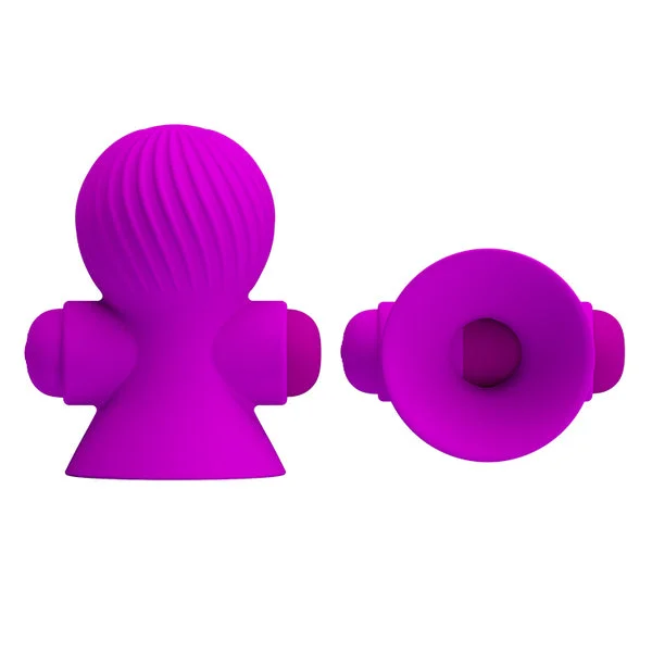 vibrating finger toy for deep stimulation accessories-PRETTY LOVE NIPPLE SUCKER RECHARGEABLE PURPLE