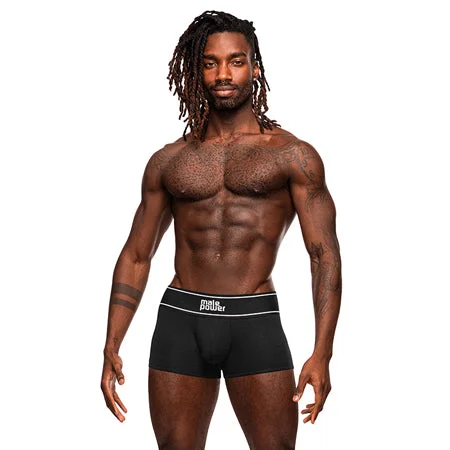 sexy-lingerie-with-draped-trim-Male Power Modal Rib Pouch Short Black XL