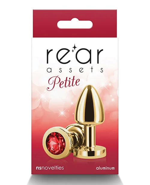 vibrating dildo with adjustable functions for deeper pleasure accessories-Rear Assets Gold Petite - Red