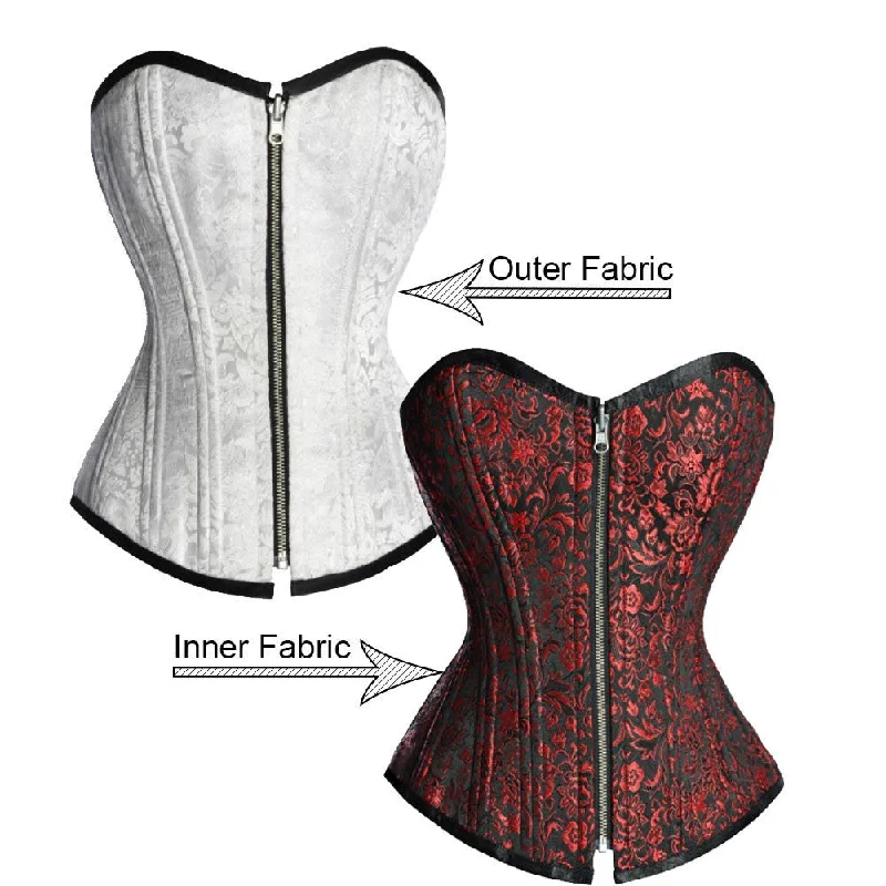 corset for burlesque curves-Elaina Reversible Waist Training Corset