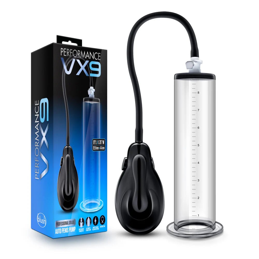 rechargeable vibrating anal toy for couples accessories-Performance - Vx9 Auto Penis Pump - Clear