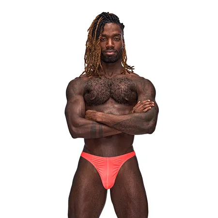 sexy-lingerie-for-romantic-night-Male Power Barely There Bong Thong Coral L/XL