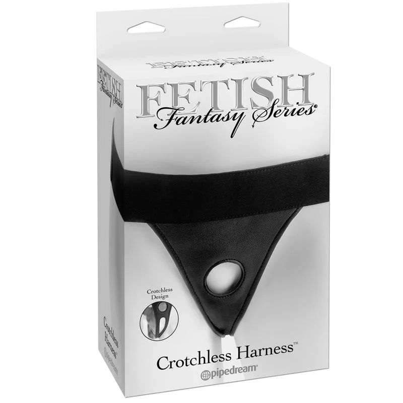 vibrating dildo for increased pleasure accessories-Fetish Fantasy Series Crotchless Harness - Black