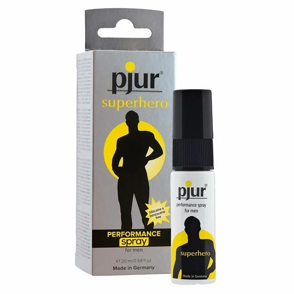 anal plug for men with vibrating function accessories-PJUR SUPERHERO SPRAY FOR MEN 20ML