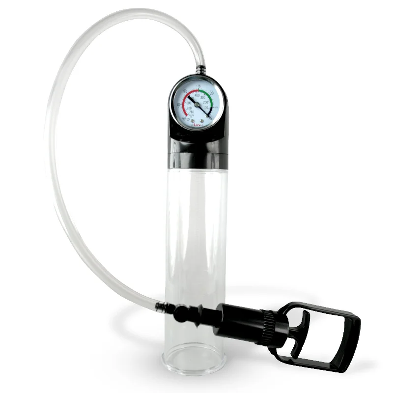 vibrating dildo for increased pleasure accessories-LeLuv MASTER GAUGE Penis Pump | TGrip Handle with 2.4 Inch Diameter Cylinder