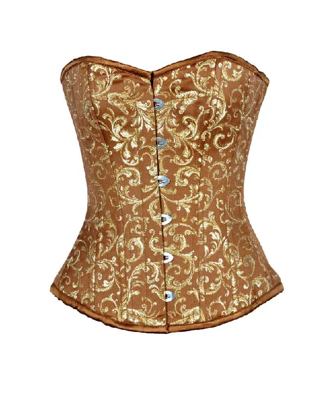 corset with leather panels-Ivanna Custom Made Corset