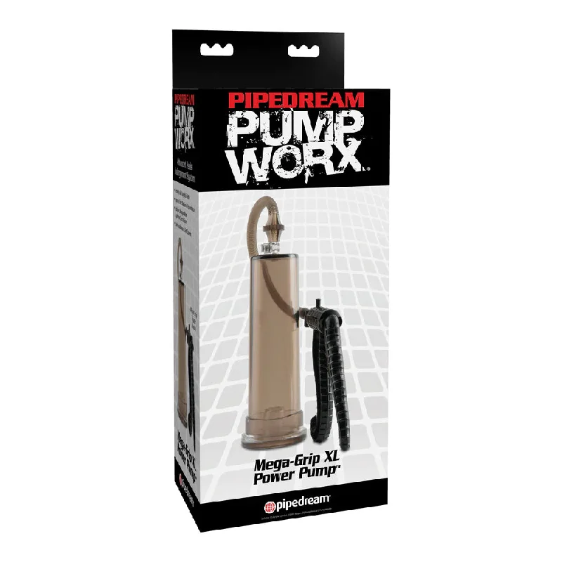 vibrating G-spot vibrator for beginners accessories-Pump Worx Mega-Grip XL Power Pump Black