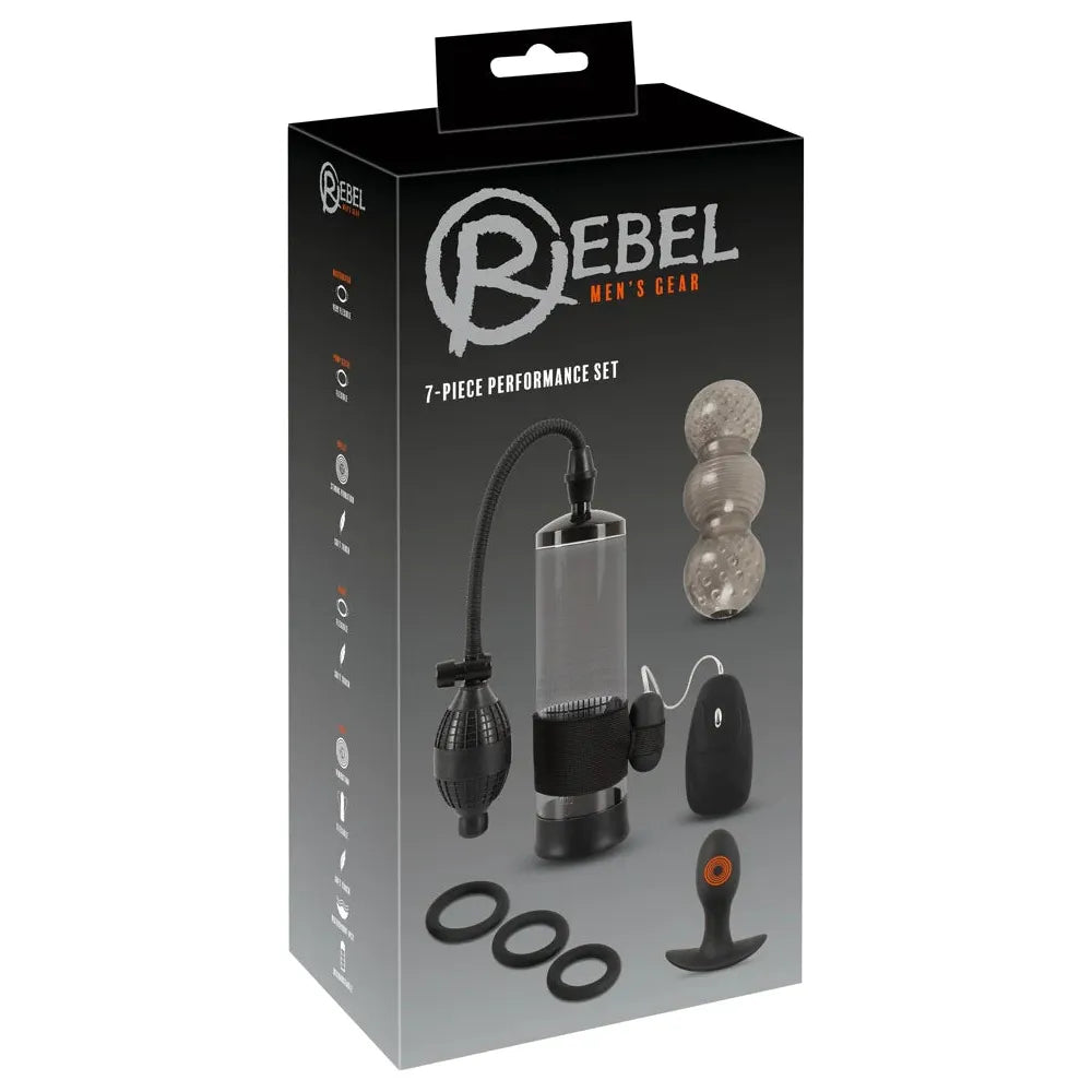 anal toy with vibrating function for beginners accessories-Rebel 7pc Performance Set