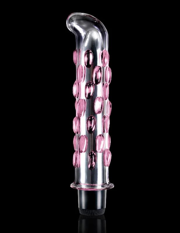 vibrating cock ring for stronger orgasms accessories-Icicles No. 19 - Clear / Pink