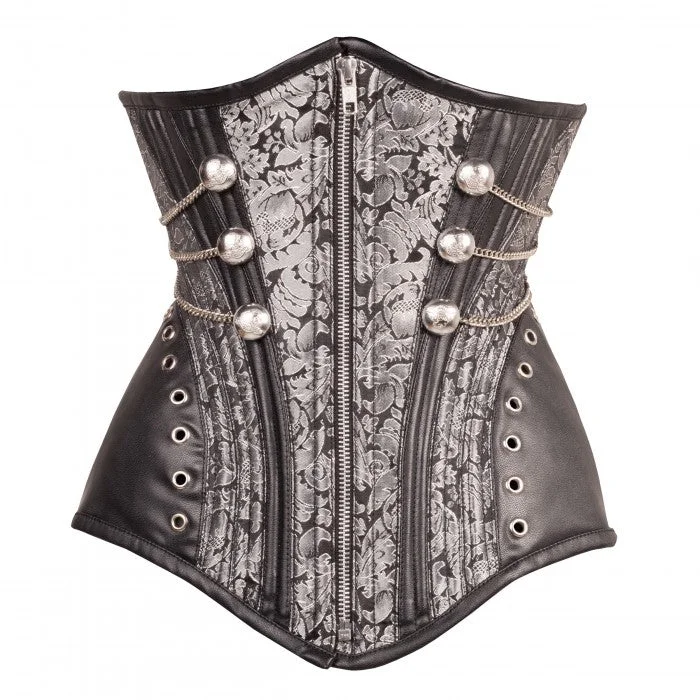 corset with floral shapes-Rhonwen Custom Made Corset