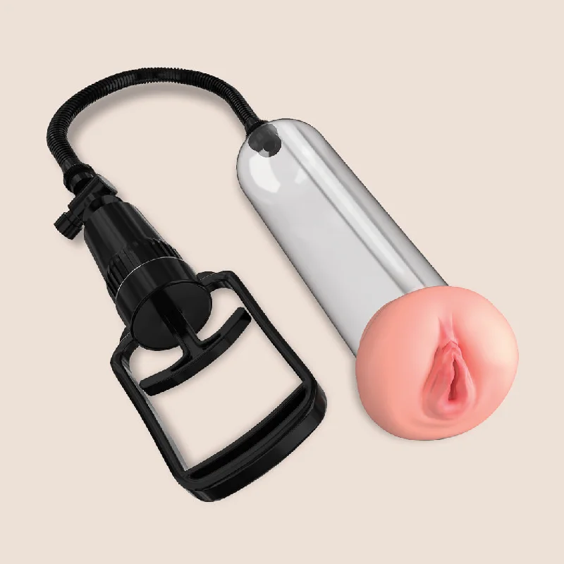 vibrating dildo with G-spot and clitoral stimulation accessories-Pump Worx Beginner's P—ssy Pump | realistic opening