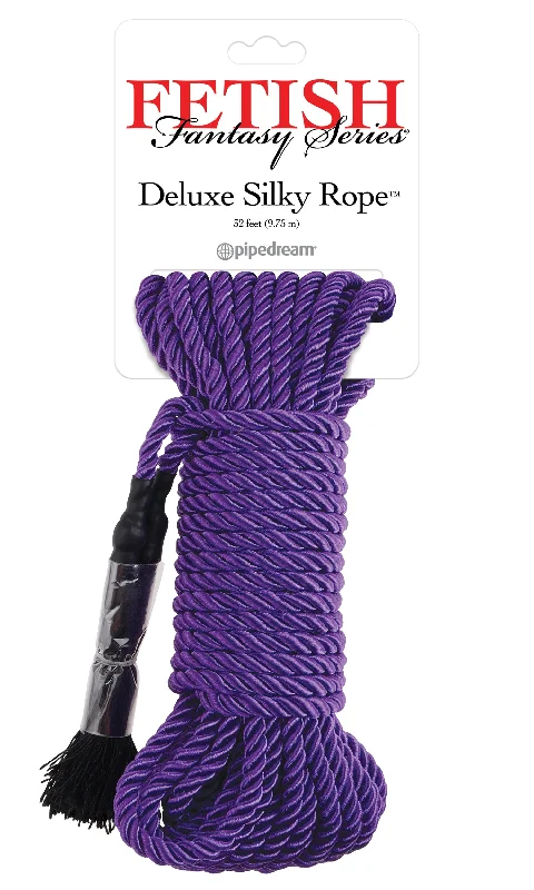 vibrating anal toy for travel accessories-Fetish Fantasy Series Deluxe Silky Rope - Purple