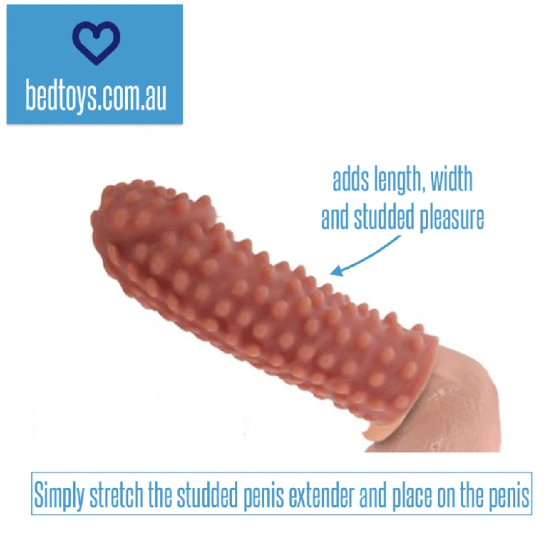 vibrating dildo for couples with app control accessories-KOKOS Extreme Sleeve 10 studded penis extenders - increases pleasure+++