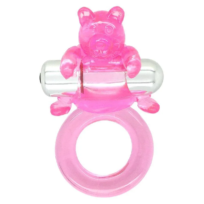 vibrating love egg for use with lubricant accessories-Cuddly Cub C-Ring