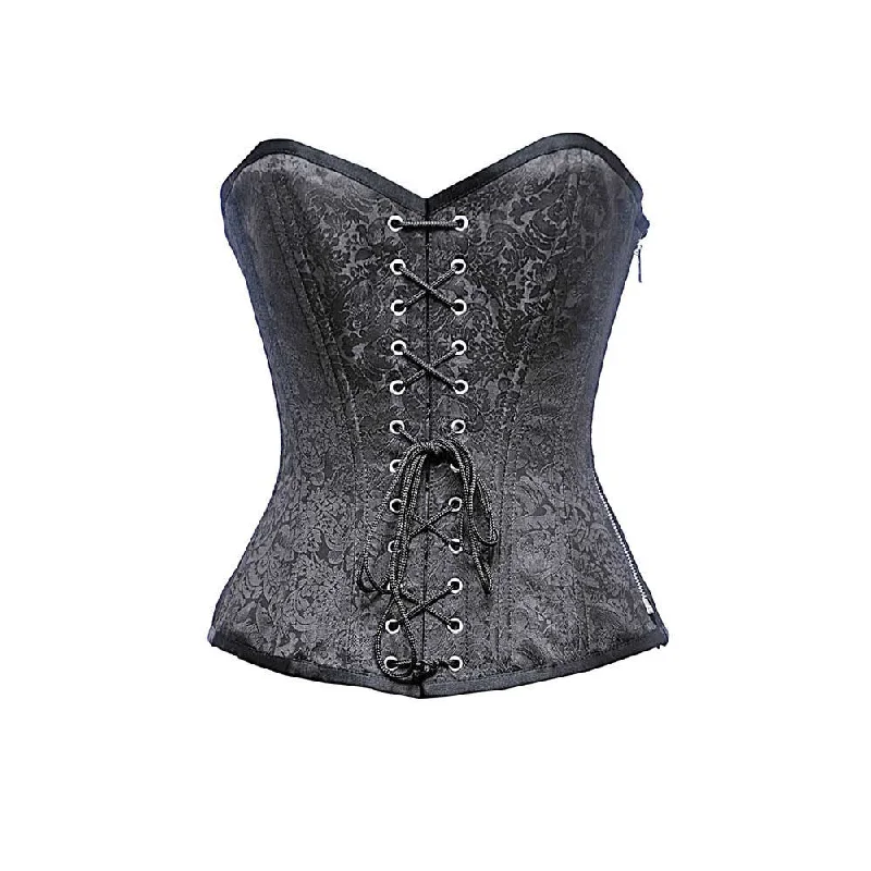 corset with ruffled curves-Candice Custom Made Corset