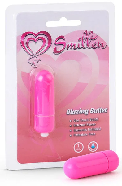 vibrating cock sleeve for solo play accessories-SMITTEN BLAZING BULLET PINK