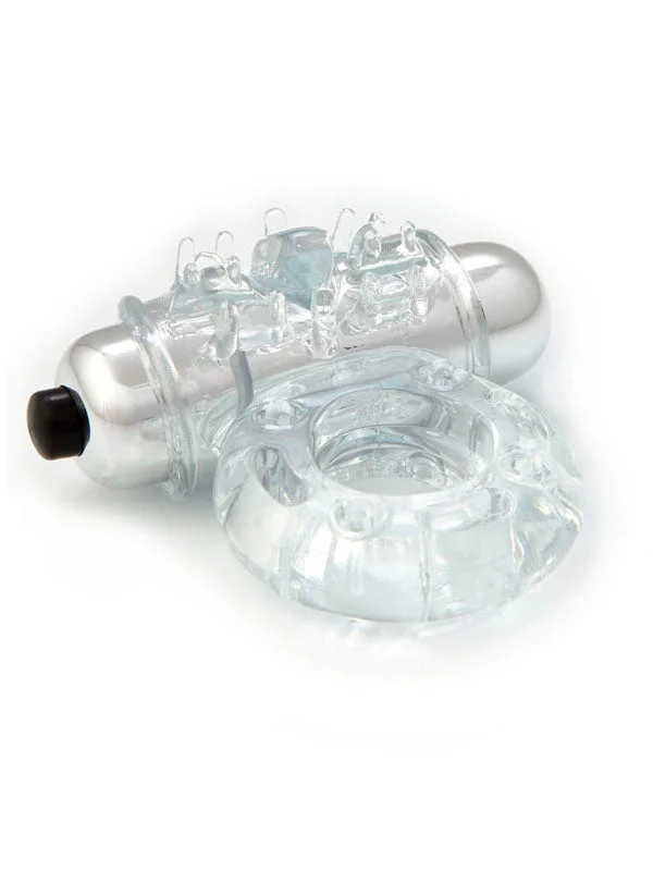 vibrating anal massager for deeper penetration accessories-NU Sensuelle S-Wet Bullet Ring Clear